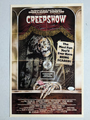 TOM SAVINI Signed 11x17 CREEPSHOW Movie Poster Autograph Horror SFX Icon JSA COA S