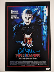 CLIVE BARKER Signed Hellraiser Pinhead 11x17 Movie Poster Autograph JSA COA A
