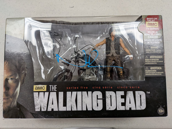 NORMAN REEDUS Signed Action FIGURE Daryl Dixon Autographed The Walking Dead Beckett