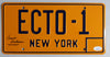 Ernie HUDSON Signed Ecto-1 License Plate Ghostbusters Winston Inscription BAS JSA COA