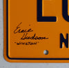Ernie HUDSON Signed Ecto-1 License Plate Ghostbusters Winston Inscription BAS JSA COA