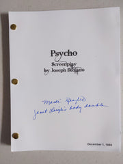 MARLI RENFRO Signed PSYCHO Movie SCRIPT Janet Leigh Body Double in Autograph COA RARE