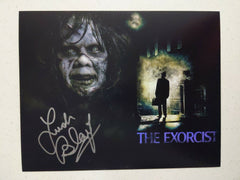 LINDA BLAIR Signed The Exorcist 8x10 Photo Regan Autograph Collage COA A silver