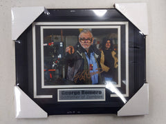 GEORGE ROMERO Signed 8x10 Photo FRAMED Zombie Movie Director Autograph BECKETT BAS COA A