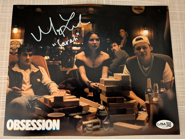MEGAN LAWLESS Signed 8x10 Photo OBSESSION Sarah Inscription Autograph JSA COA B