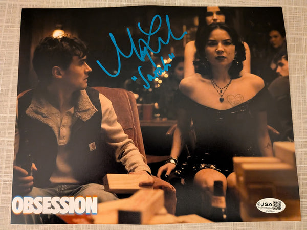 MEGAN LAWLESS Signed 8x10 Photo OBSESSION Sarah Inscription Autograph JSA COA D