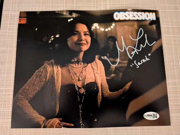 MEGAN LAWLESS Signed 8x10 Photo OBSESSION Sarah Inscription Autograph JSA COA E