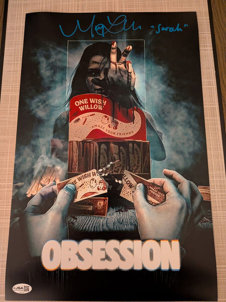 MEGAN LAWLESS Signed 11x17 Photo Poster OBSESSION Sarah Inscription Autograph JSA COA