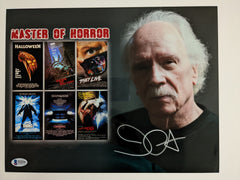 JOHN CARPENTER Signed 10x13 PHOTO Master of Horror Autograph BECKETT BAS COA