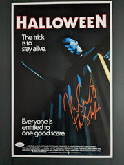 NICK CASTLE Signed 11x17 Halloween Poster Michael Myers Autograph JSA  COA 1o