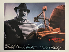 MICHAEL BAILEY SMITH Signed 10x13 Photo SUPER FREDDY Nightmare on Elm Street Pt 5 Autographed COA W