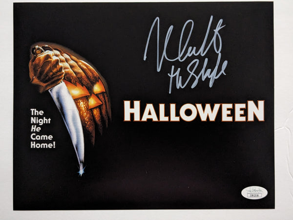NICK CASTLE Signed Michael Myers 8x10 Photo The Shape HALLOWEEN JSA BAS COA Ws