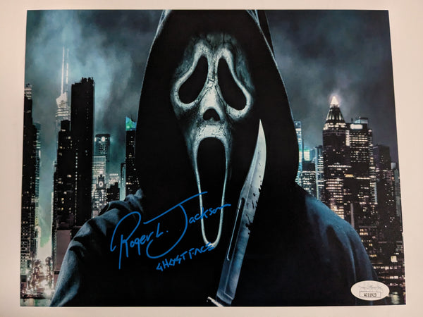 ROGER JACKSON Signed SCREAM VI 8x10 Photo GHOSTFACE Autograph JSA COA 6D