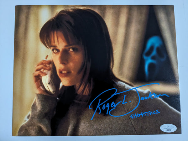ROGER JACKSON Signed SCREAM 8x10 Photo GHOSTFACE Autograph JSA COA A1