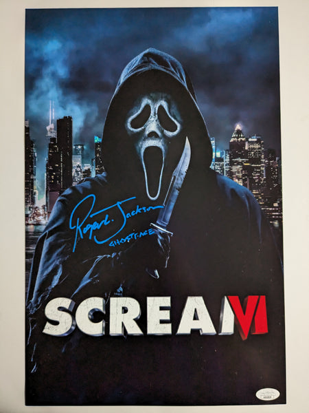 Roger JACKSON Signed SCREAM VI 11x17 Poster GHOSTFACE Autograph BAS JSA COA A