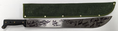 6X JASON VOORHEES Actors Signed MACHETE Friday the 13th Kane Hodder Steve Dash White Lehman Graham Mears BAS COA