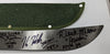Rare collectible machete autographed by Lehman, White, Graham, Hodder, and Mears from Friday the 13th series, certified by BAS.
