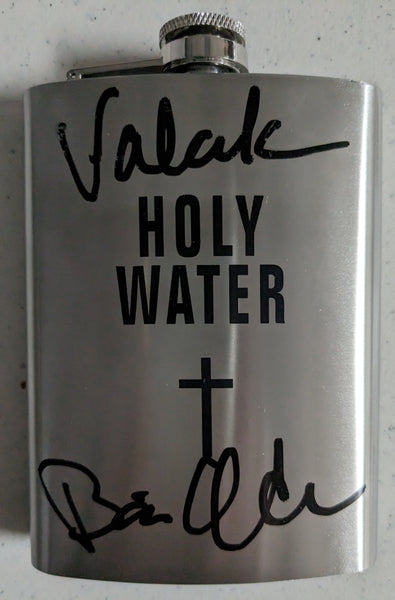 Bonnie AARONS Signed Silver Holy Water Flask The Nun Conjuring 2 Valek Autograph BAS JSA