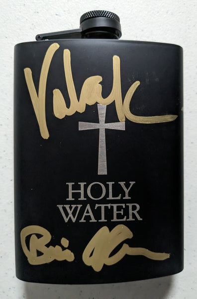 Bonnie AARONS Signed Silver Holy Water Flask The Nun Conjuring 2 Valek Autograph BAS JSA COA bg