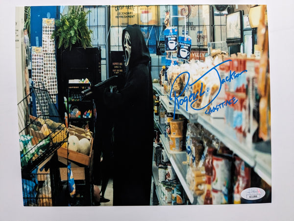 ROGER JACKSON Signed SCREAM 8x10 Photo GHOSTFACE Autograph JSA BAS BECKETT COA A