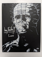 DOUG BRADLEY Signed PINHEAD Original POP ART PAINTING Autograph HELLRAISER RARE