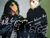 ALICE COOPER & CJ GRAHAM Dual Signed Man Behind the Mask 8X10 Photo Inscription Friday the 13th BECKETT BAS COA silver