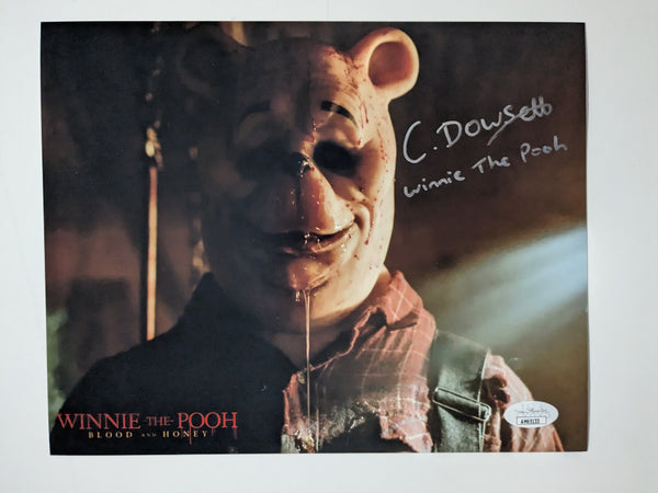 Craig David DOWSETT Signed 8x10 Photo Winnie The Pooh Blood Honey JSA COA A