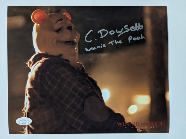 Craig David DOWSETT Signed 8x10 Photo Winnie The Pooh Blood Honey JSA COA C