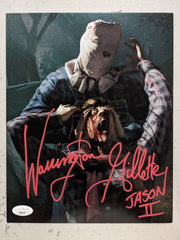 WARRINGTON GILLETTE Signed Jason Voorhees 8X10 Photo Autograph FRIDAY THE 13TH Tr