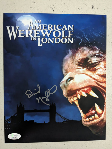 DAVID NAUGHTON Signed 8x10 PHOTO American Werewolf in London Autograph JSA COA H