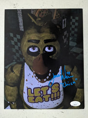 Jess Weiss Signed 8x10 Photo Chica Five Nights at Freddy's JSA COA B