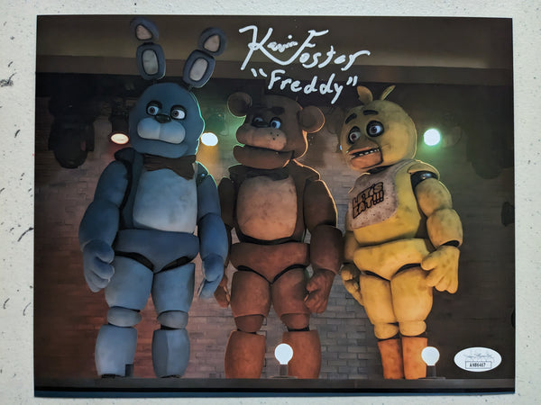 Kevin FOSTER Signed 8x10 Photo FREDDY Five Nights at Freddy's JSA COA A