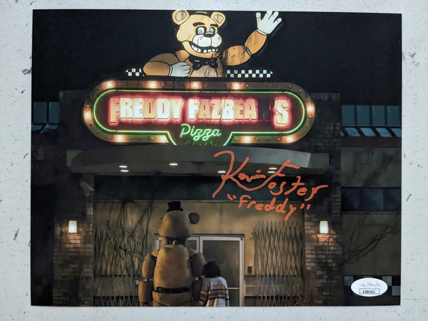Kevin FOSTER Signed 8x10 Photo FREDDY Five Nights at Freddy's JSA COA B