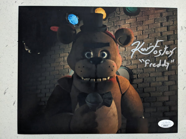 Kevin FOSTER Signed 8x10 Photo FREDDY Five Nights at Freddy's JSA COA C