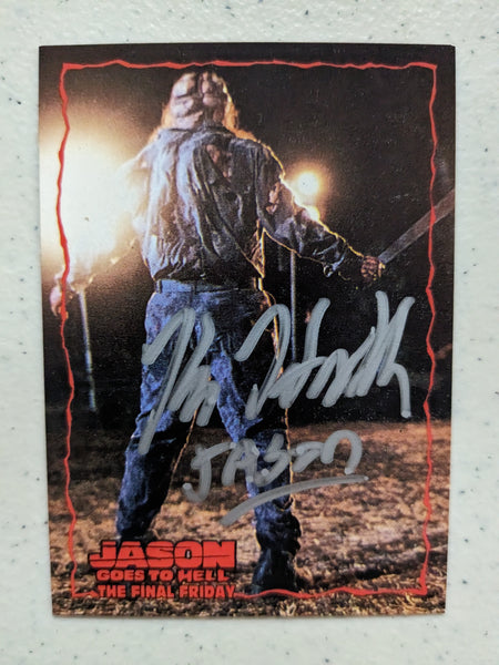 KANE HODDER Signed TRADING CARD Friday the 13th JASON VOORHEES Autograph JSA BAS B