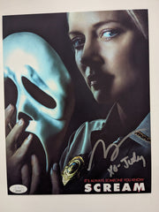 Marley SHELTON Signed SCREAM 8x10 Photo GHOSTFACE HICKS INSCRIPTION Auto BAS JSA COA Ci