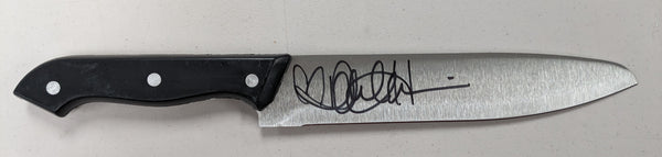 DANIELLE HARRIS Signed Steel Chef Knife HALLOWEEN Scream Queen Autograph BAS JSA