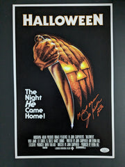 JIM WINBURN Michael Myers Signed HALLOWEEN 11x17 POSTER Autograph Ao