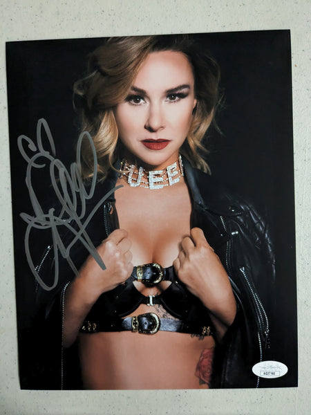 DANIELLE HARRIS Signed 8x10 Photo Halloween Autograph Scream Queen JSA COA K