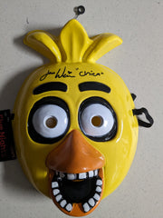 Jess Weiss Signed Chica MASK Five Nights at Freddy's JSA COA