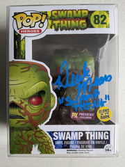 DEREK MEARS Signed SWAMP THING Funko Pop Figure PX EXCLUSIVE Glow JSA COA