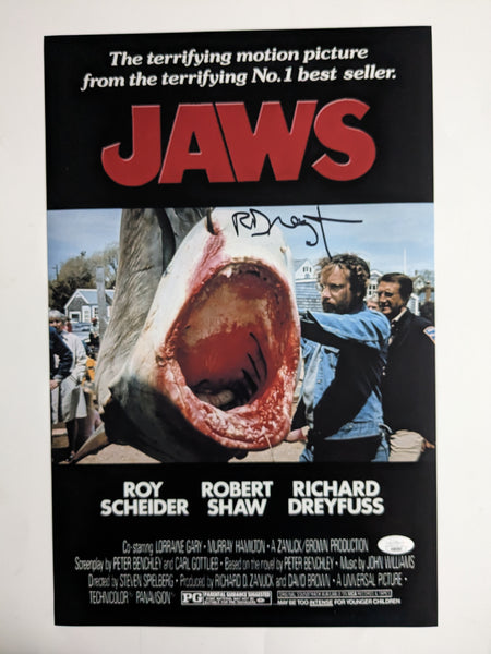 RICHARD DREYFUSS Signed JAWS 11x17 Movie Poster Autograph BAS JSA COA i