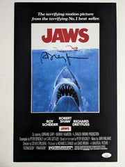 RICHARD DREYFUSS Signed JAWS 11x17 Movie Poster Autograph HORROR BAS JSA COA Ablack