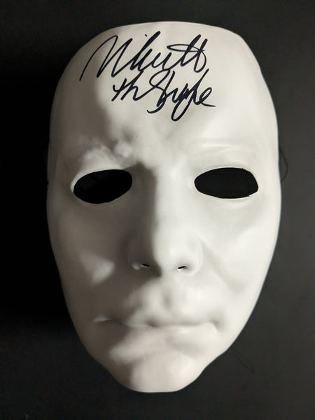 Nick CASTLE Signed Michael Myers Vacuform MASK HALLOWEEN The Shape JSA COA