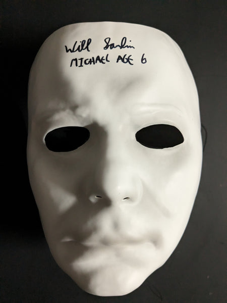 Will SANDIN Signed Michael Myers Vacuform MASK HALLOWEEN  JSA COA