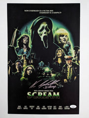 NEVE CAMPBELL Signed 11x17 Poster Wes Craven SCREAM Autograph BAS JSA COA C
