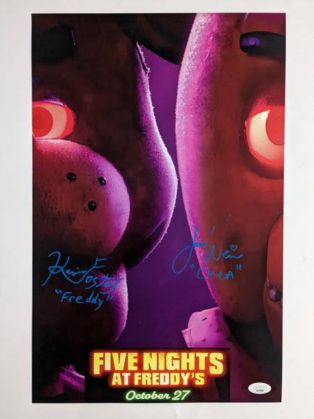 Foster Weiss 2x Signed 11x17 Photo Five Nights at Freddy's JSA COA