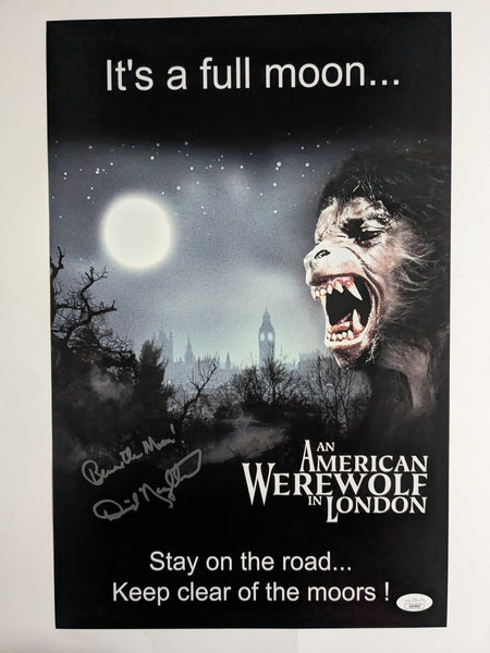 DAVID NAUGHTON Signed 11x17 POSTER American Werewolf in London BAS JSA E