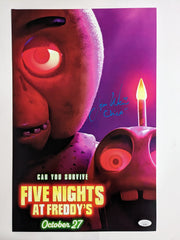 Jess Weiss Signed 11x17 Photo Chica Five Nights at Freddy's JSA COA