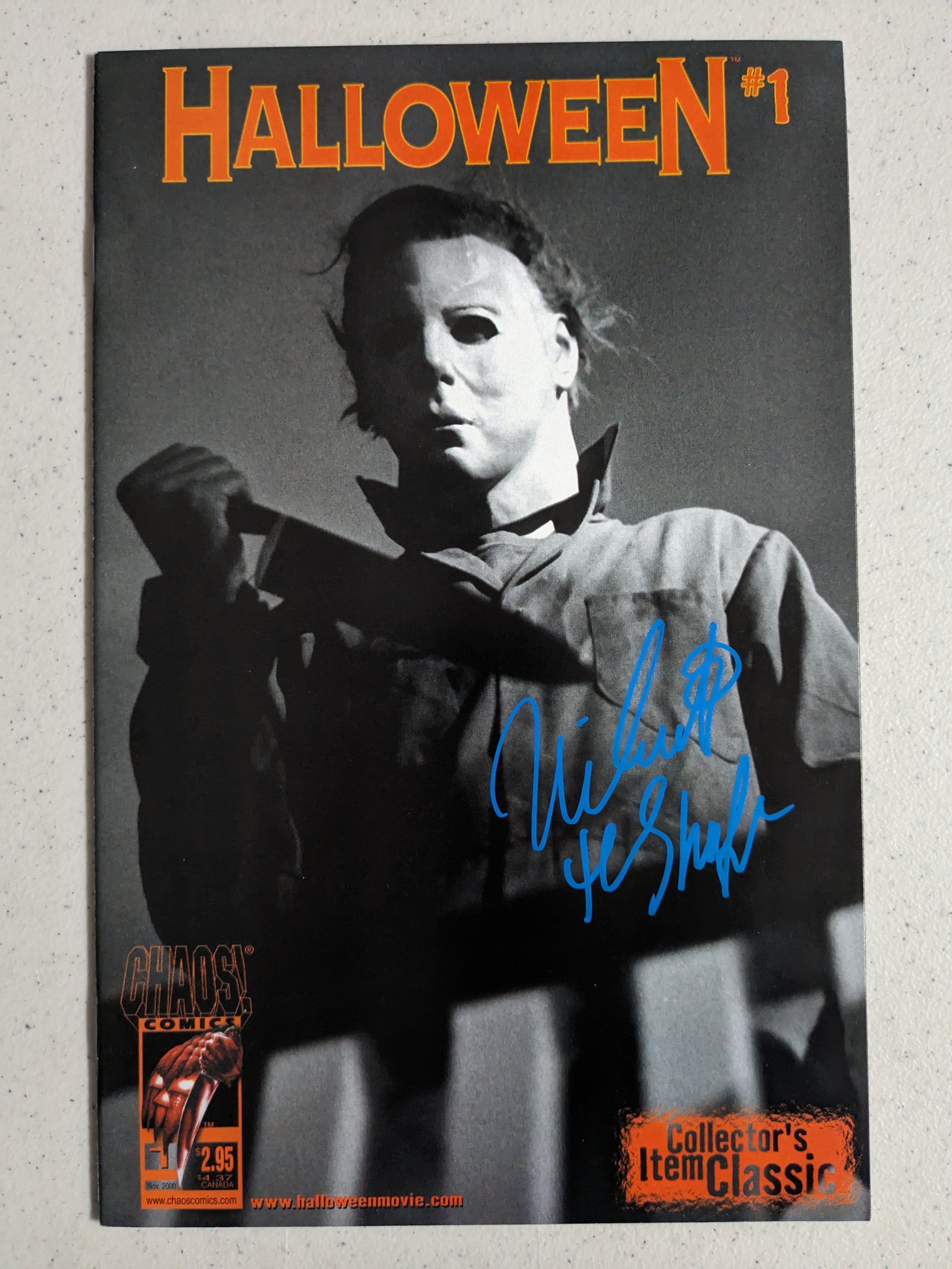 Nick CASTLE Signed HALLOWEEN Chaos Comic Michael Myers The Shape